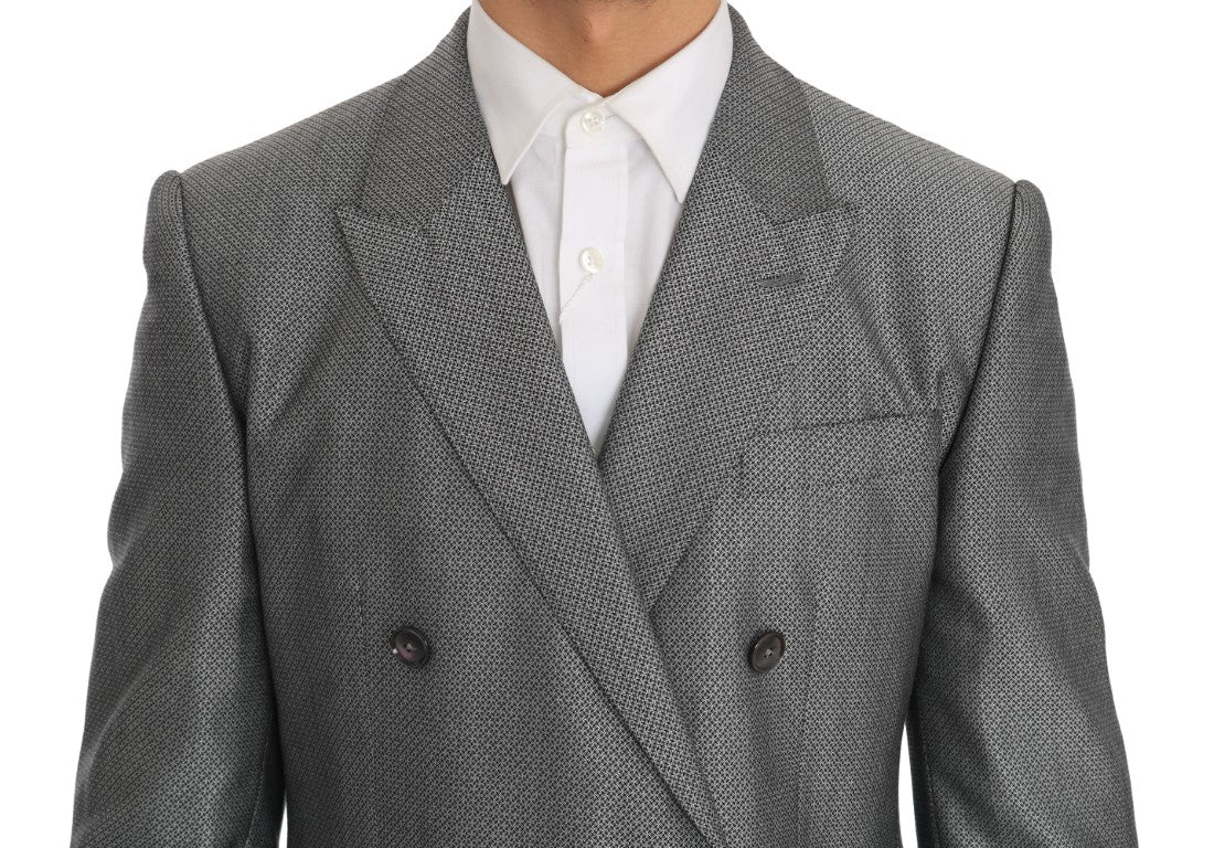 Schwarzer Stretch Crystal Bee Slim Fit Anzug