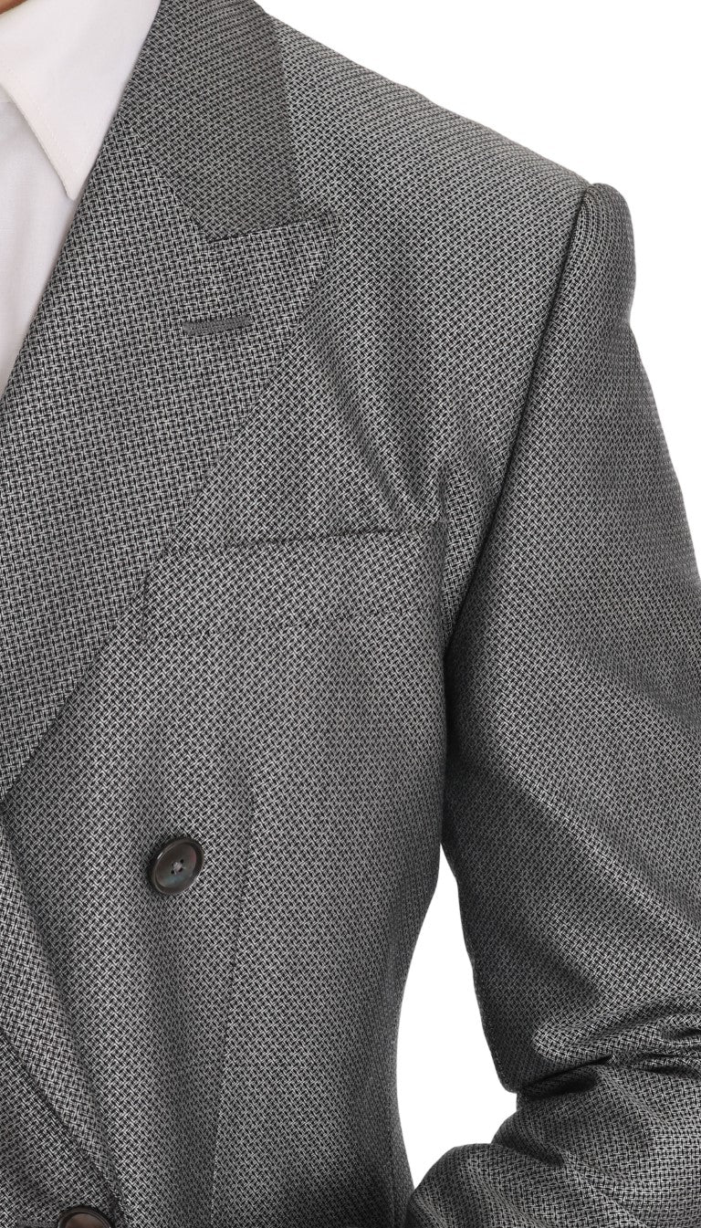 Schwarzer Stretch Crystal Bee Slim Fit Anzug