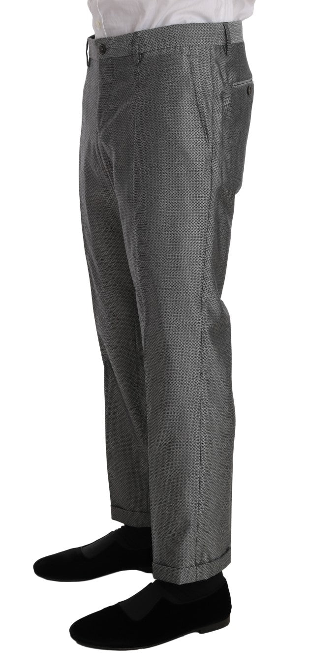 Schwarzer Stretch Crystal Bee Slim Fit Anzug