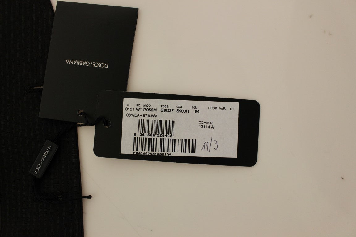 Braun gestreiftes Stretch-Kleid Vest