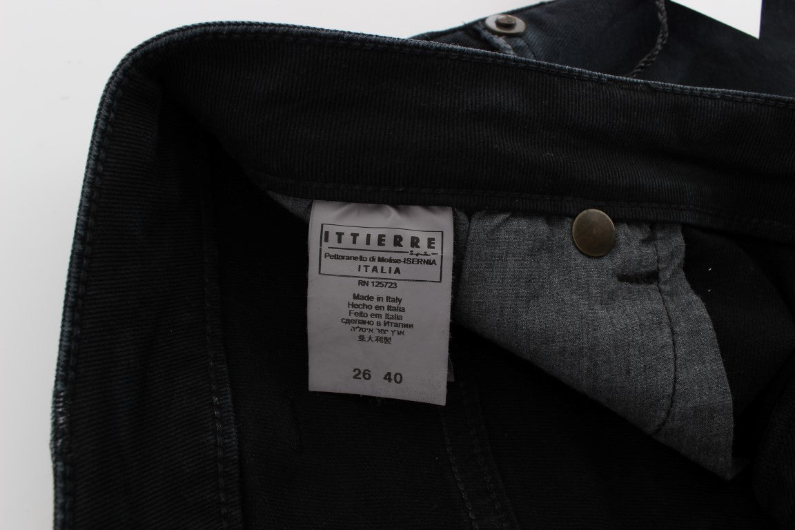 Blaue Baumwoll Stretch Baggy Relax Jeans