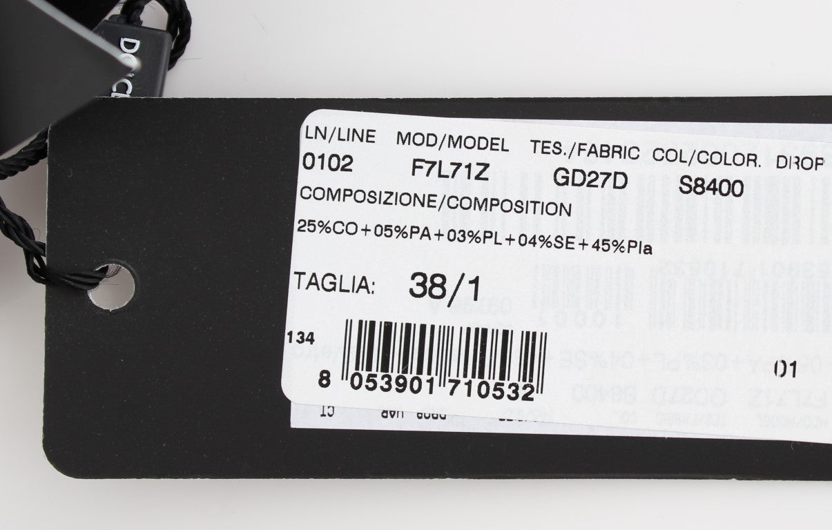 Schwarzes Runway-Blusen-Top mit klarem Kristall