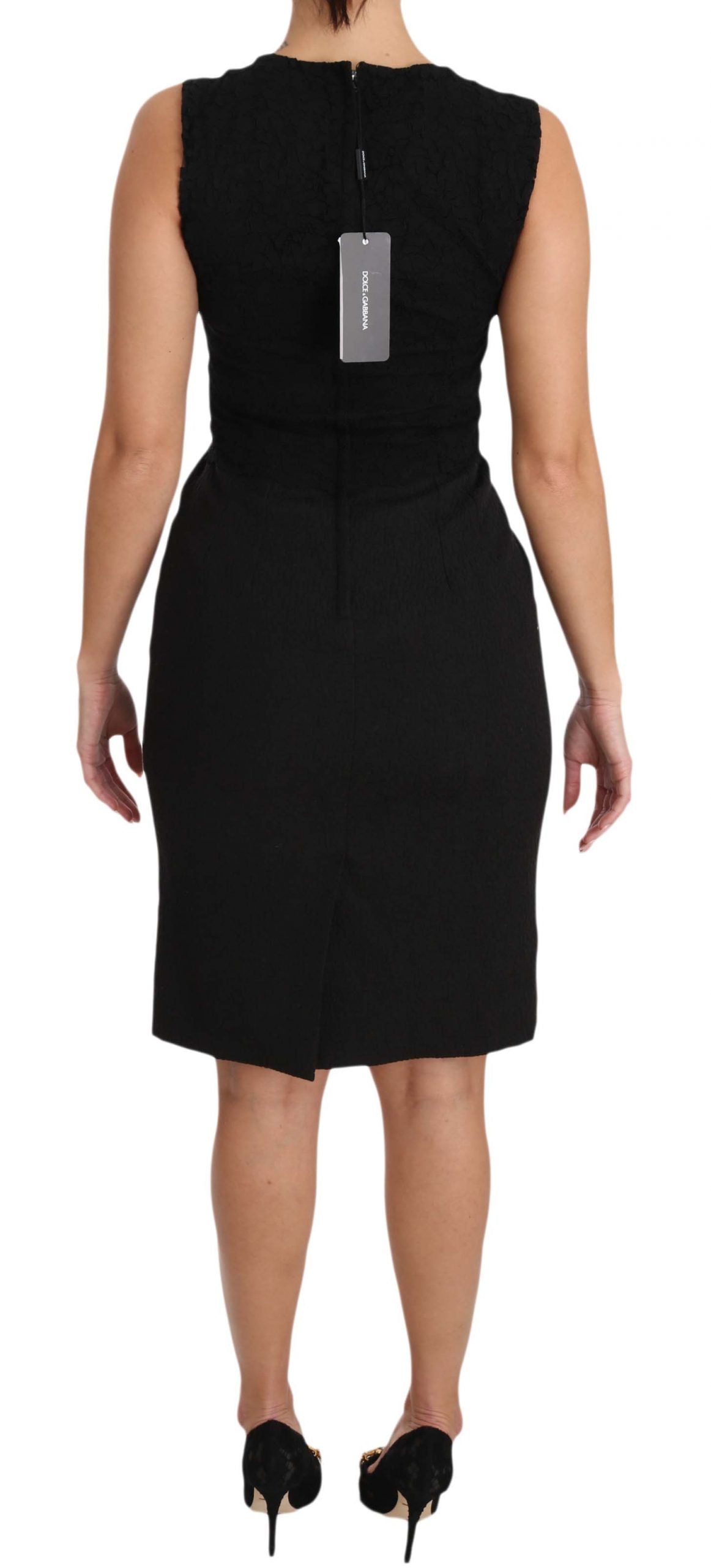 Schwarzes Stretch-Bodycon-Minikleid