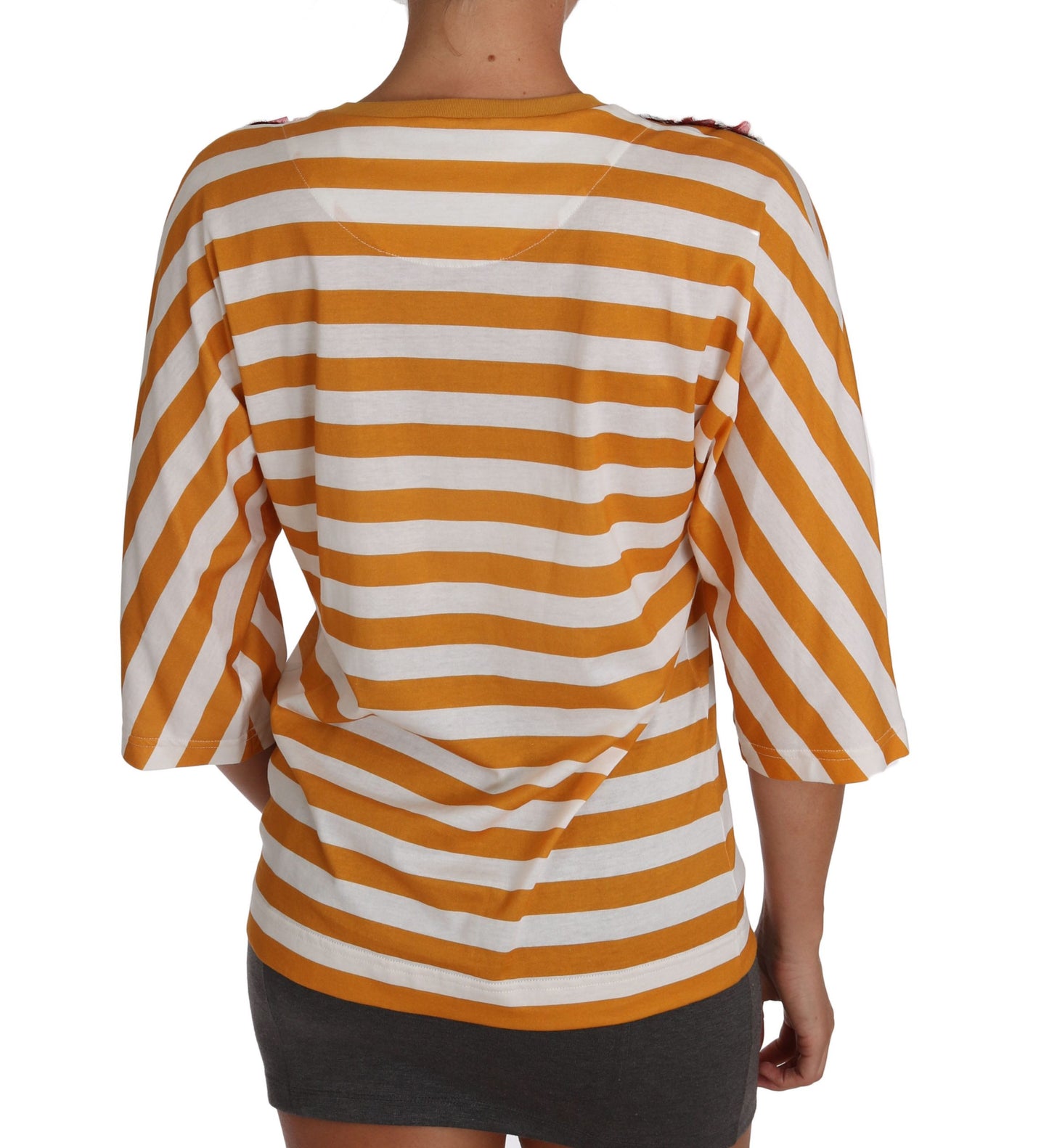 Weißes Orange FIRENZE Top T-Shirt