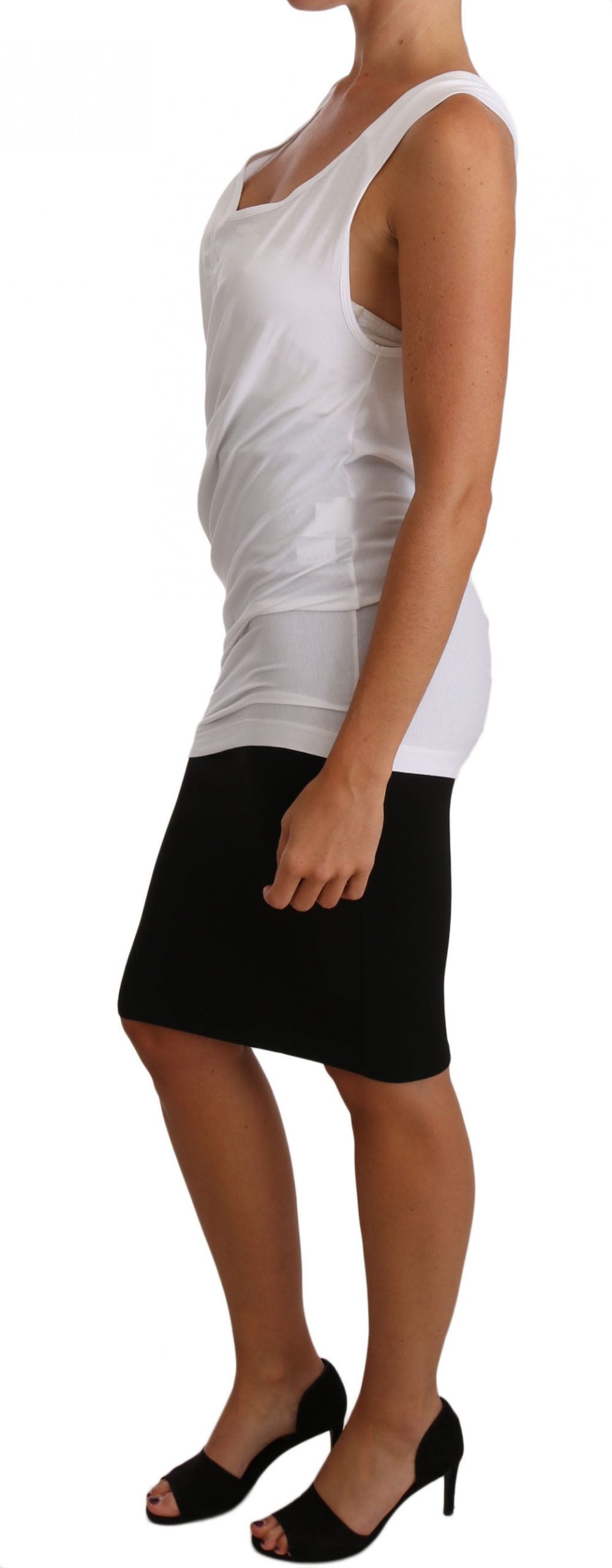 Weißes Top Tank CAVALLI T-Shirt Jersey