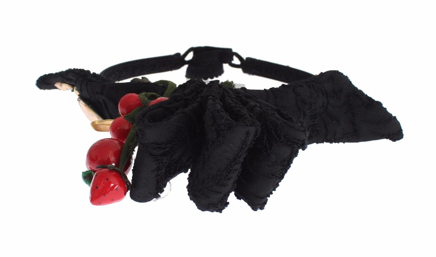 Diadem Stirnband Tiara Beere Frucht Kristall Schleife Haar