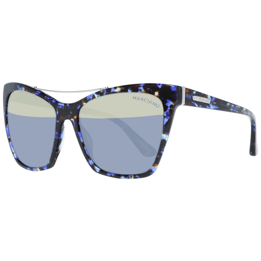 Blaue Frauen Sonnenbrille