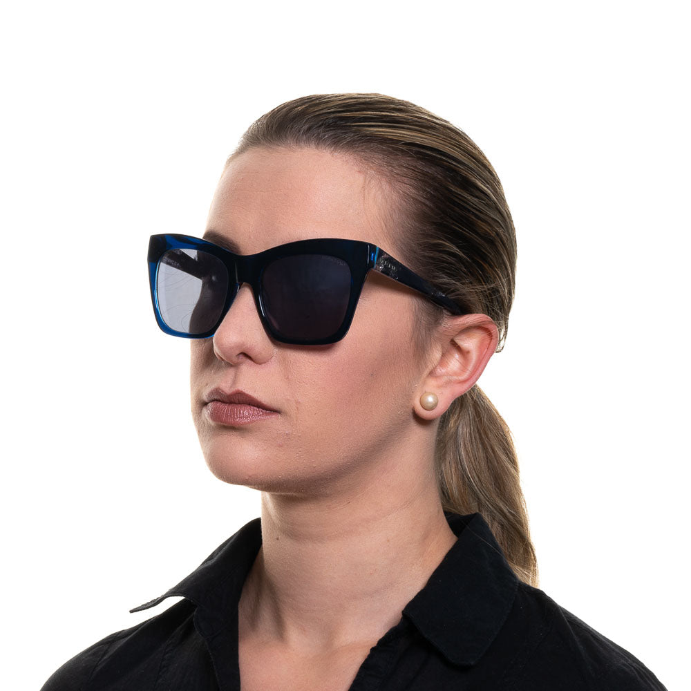 Blaue Frauen Sonnenbrille