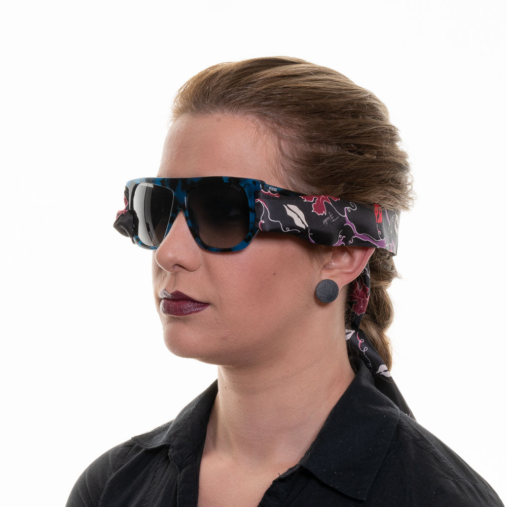 Blaue Frauen Sonnenbrille