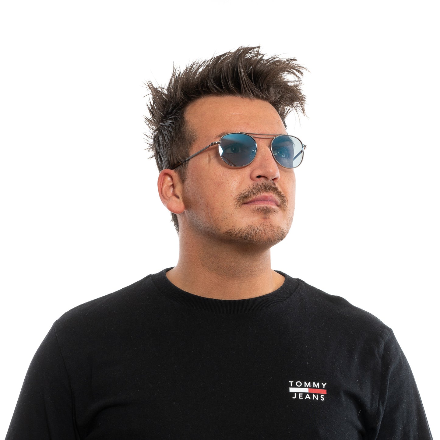 Silberne Männer-Sonnenbrille