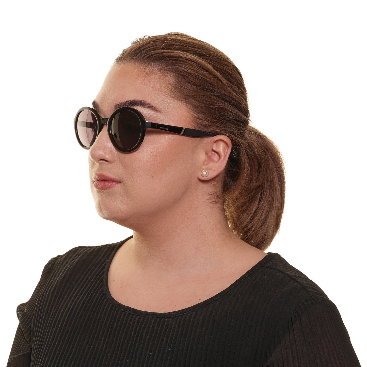 Schwarze Unisex-Sonnenbrille