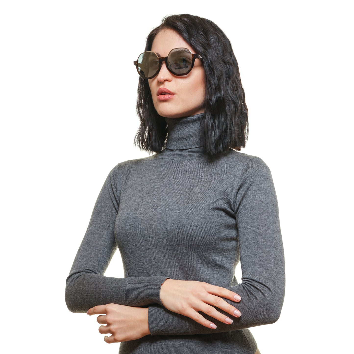 Braune Frauen Sonnenbrille