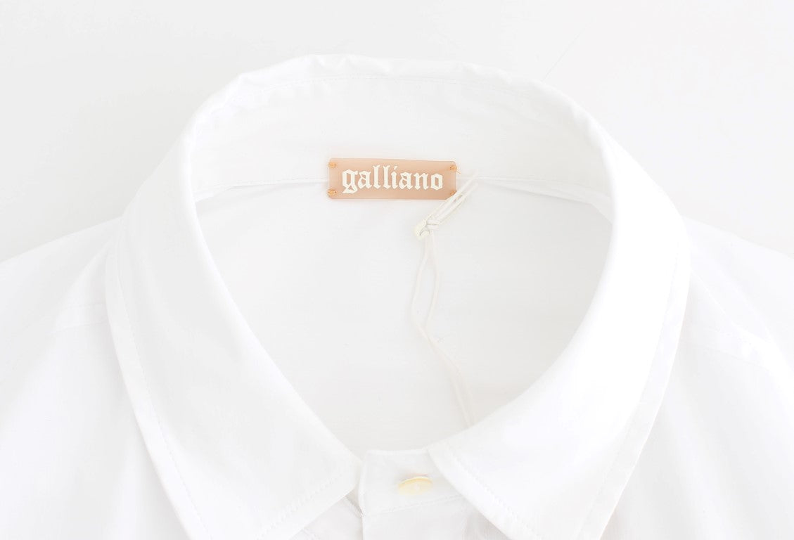 Weißes Baumwollshirt Top