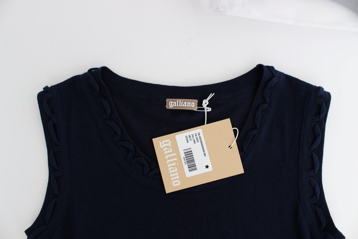 Blaues Kleid aus Baumwolljersey