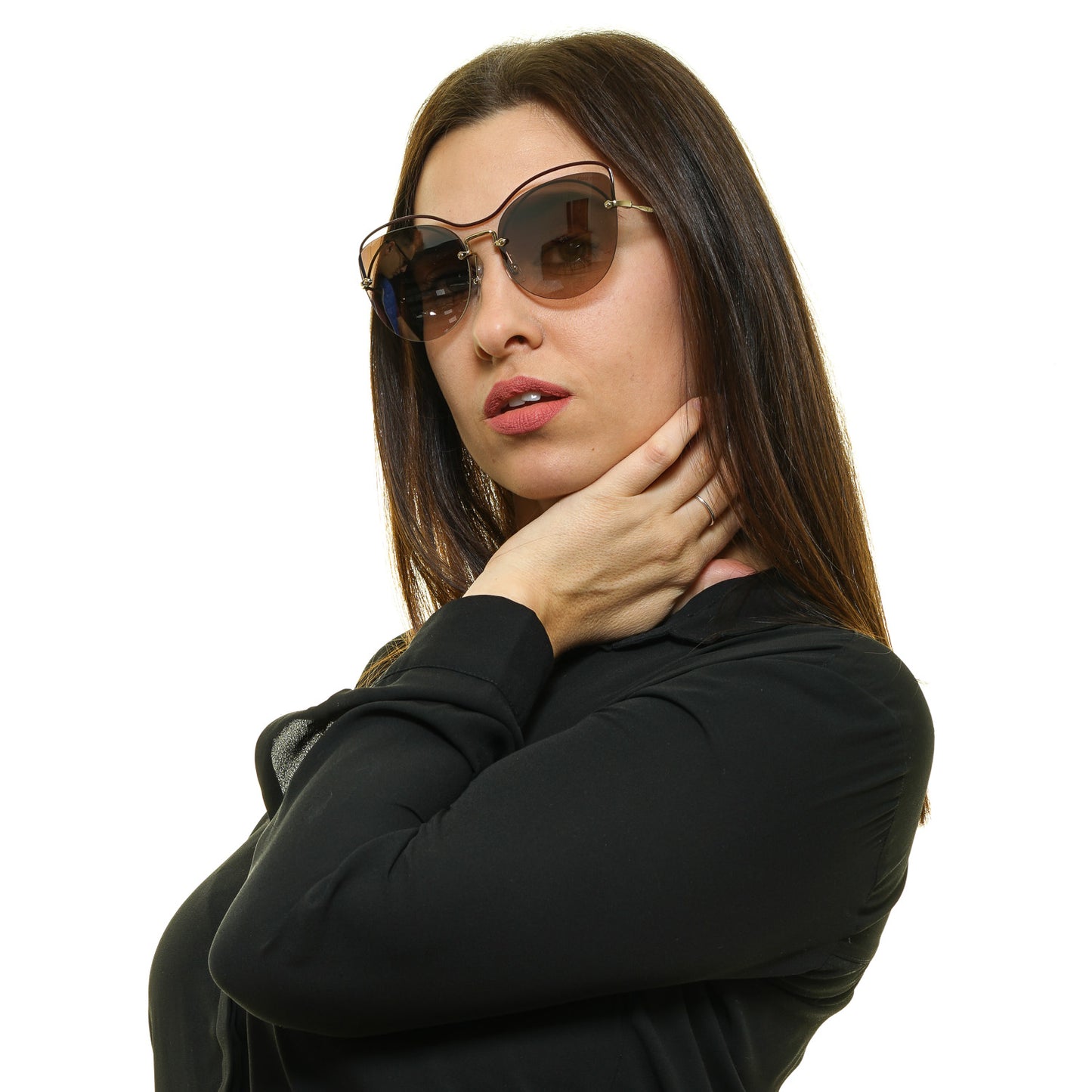 Burgundy Frauen Sonnenbrille