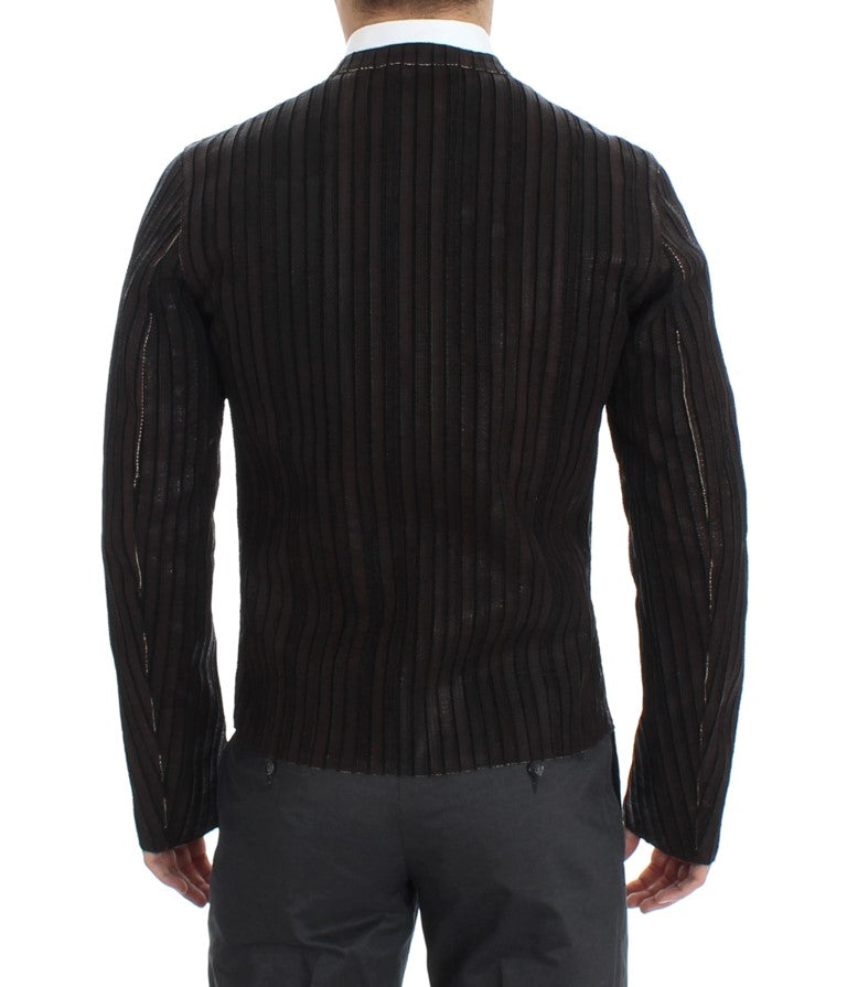 Braune Lederjacke Bikermantel