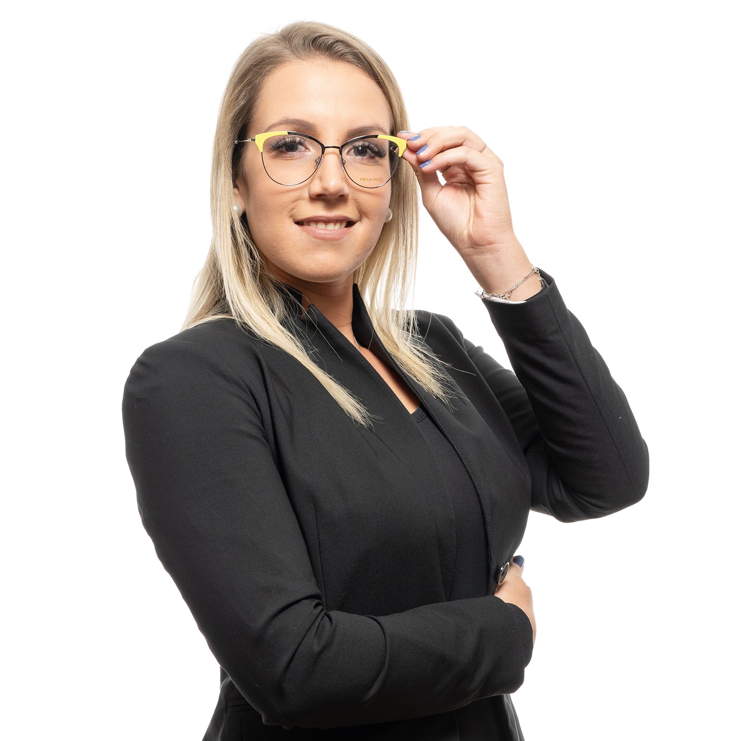 Silberne optische Brillenfassungen für Frauen