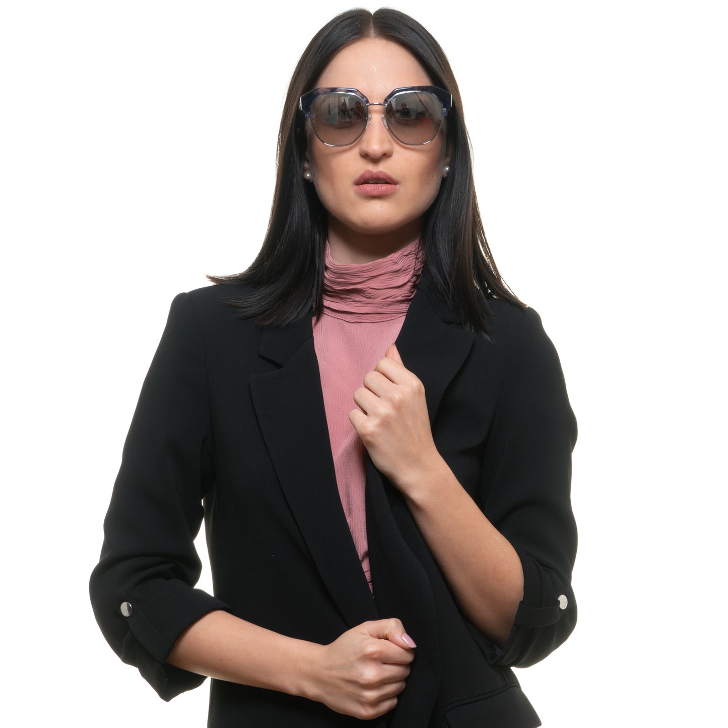 Blaue Frauen Sonnenbrille