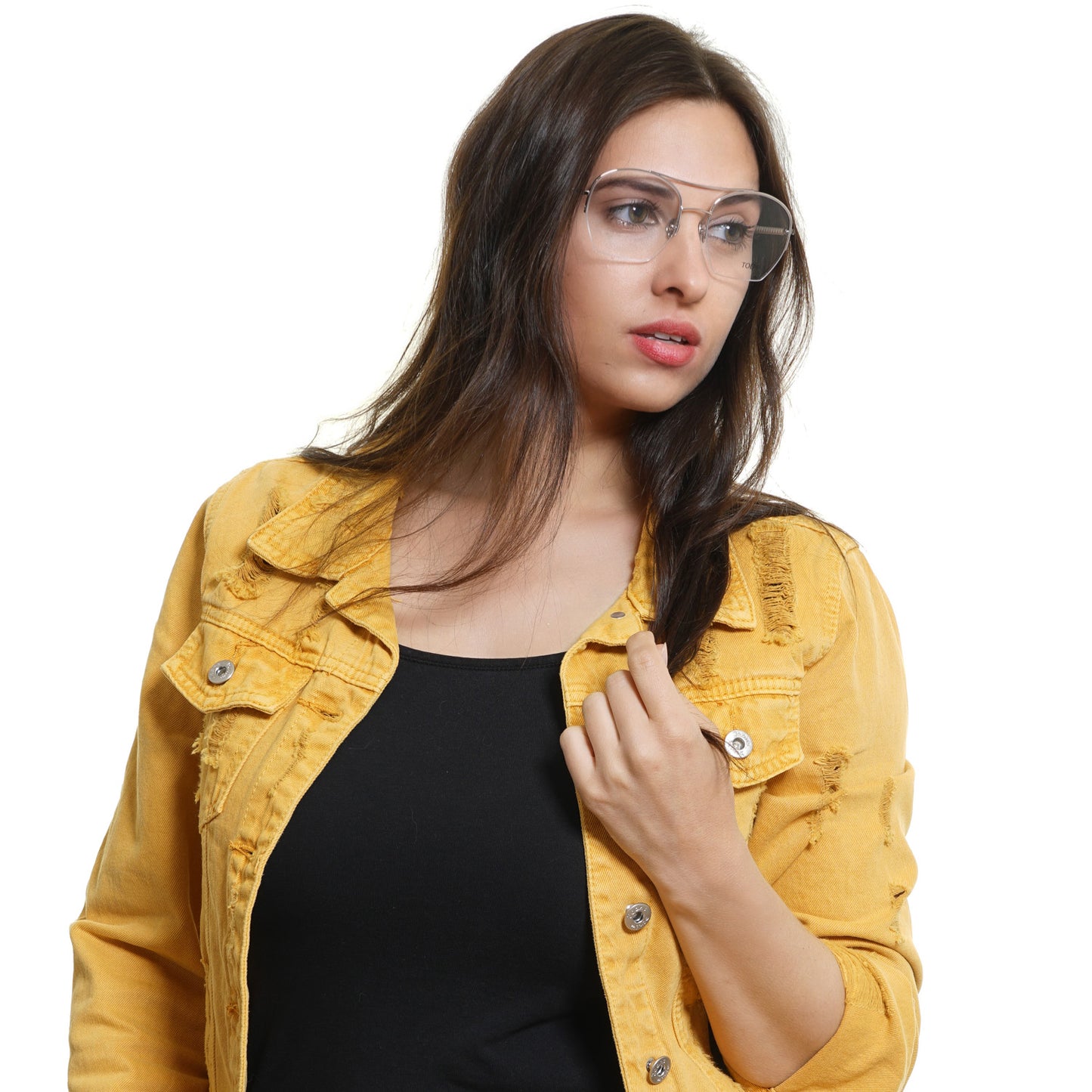 Silberne optische Brillenfassungen für Frauen