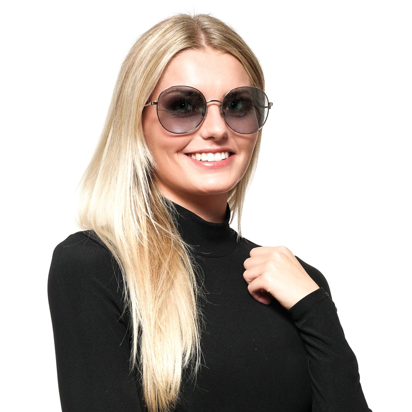Silberne Frauen-Sonnenbrille