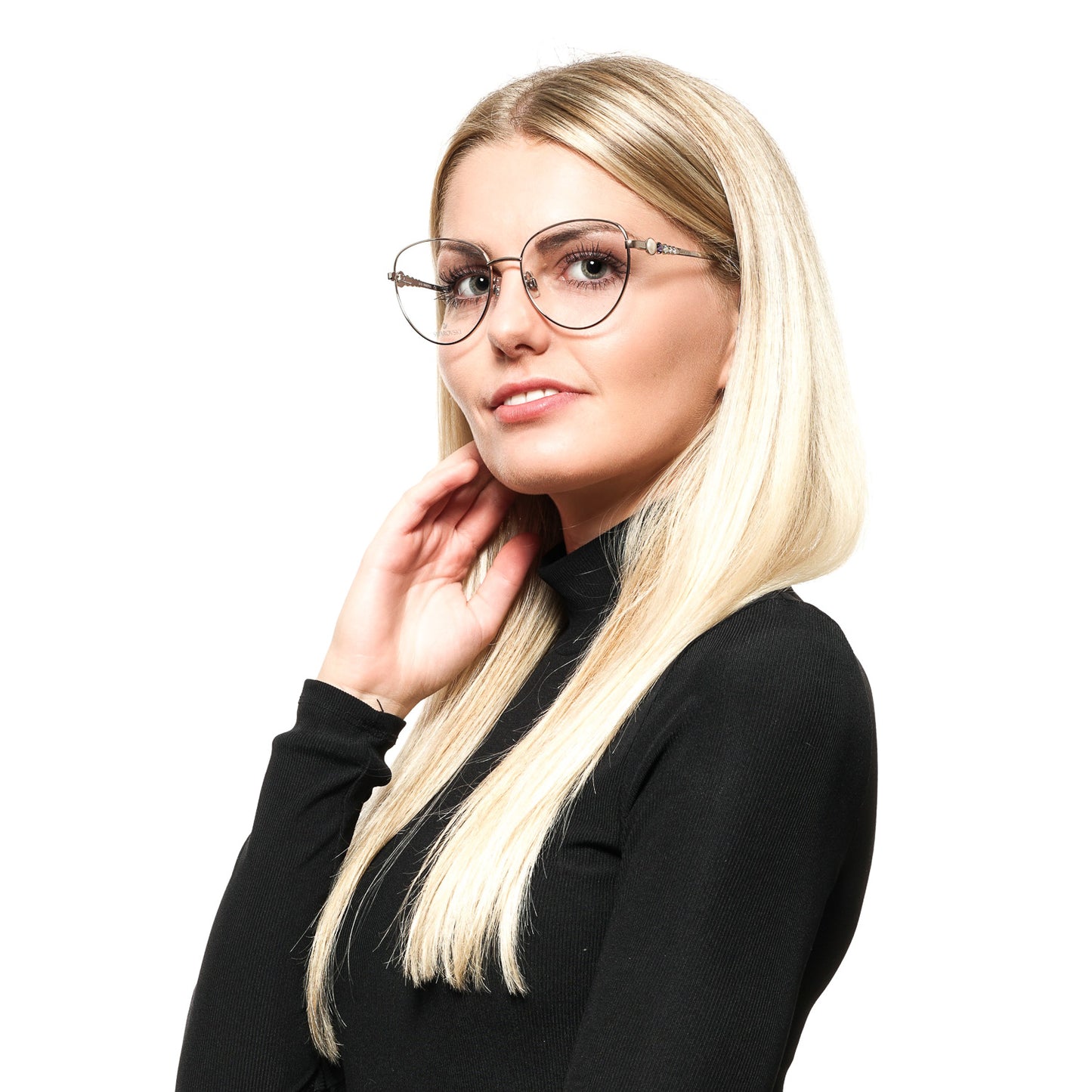 Silberne optische Brillenfassungen für Frauen