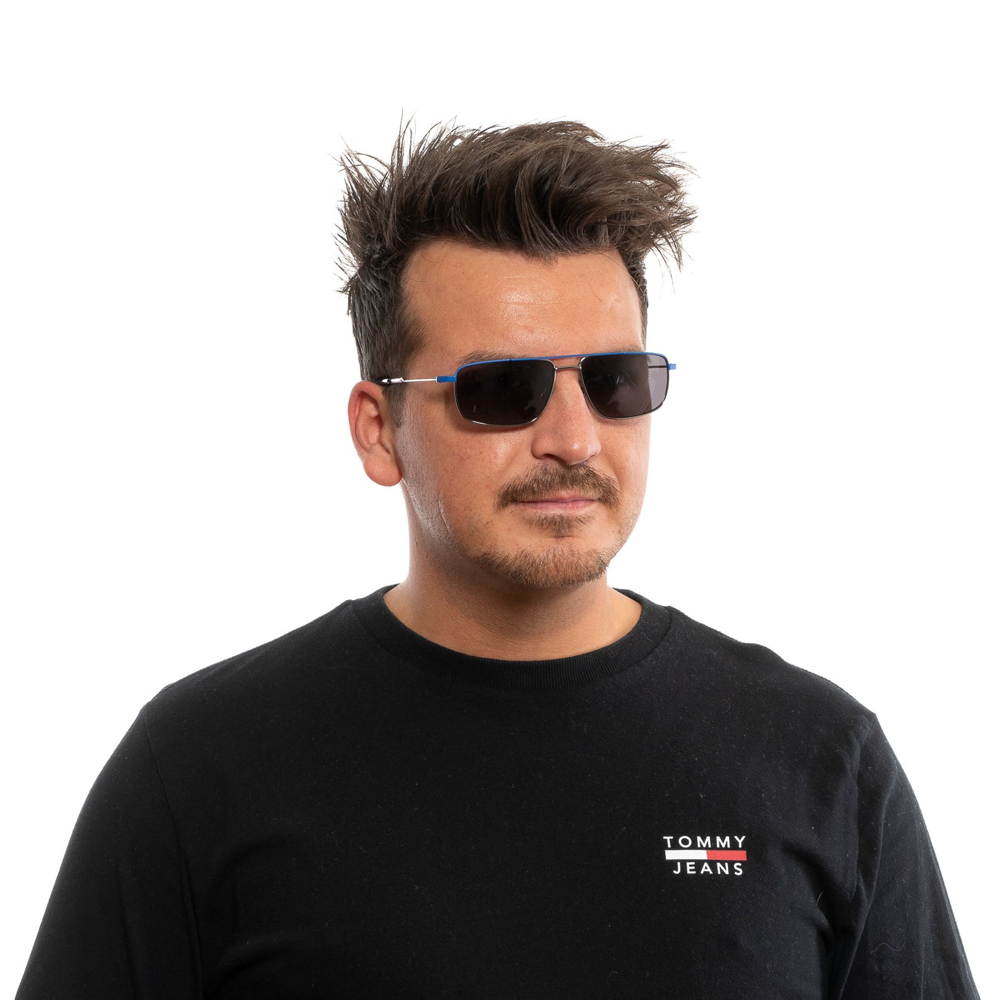 Silberne Männer-Sonnenbrille