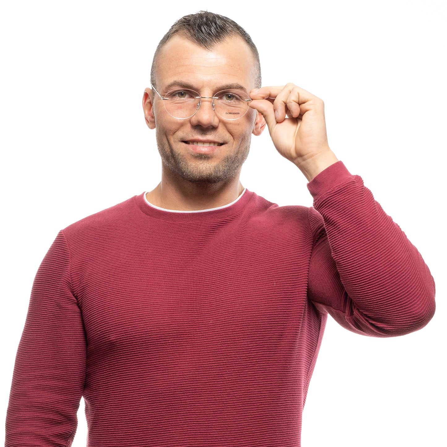 Silberne optische Brillenfassungen für Männer