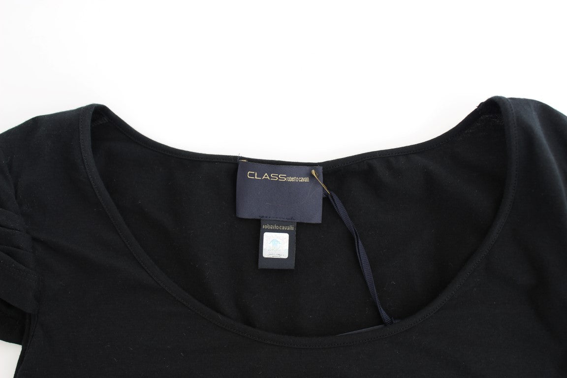 Schwarzes Baumwolltop