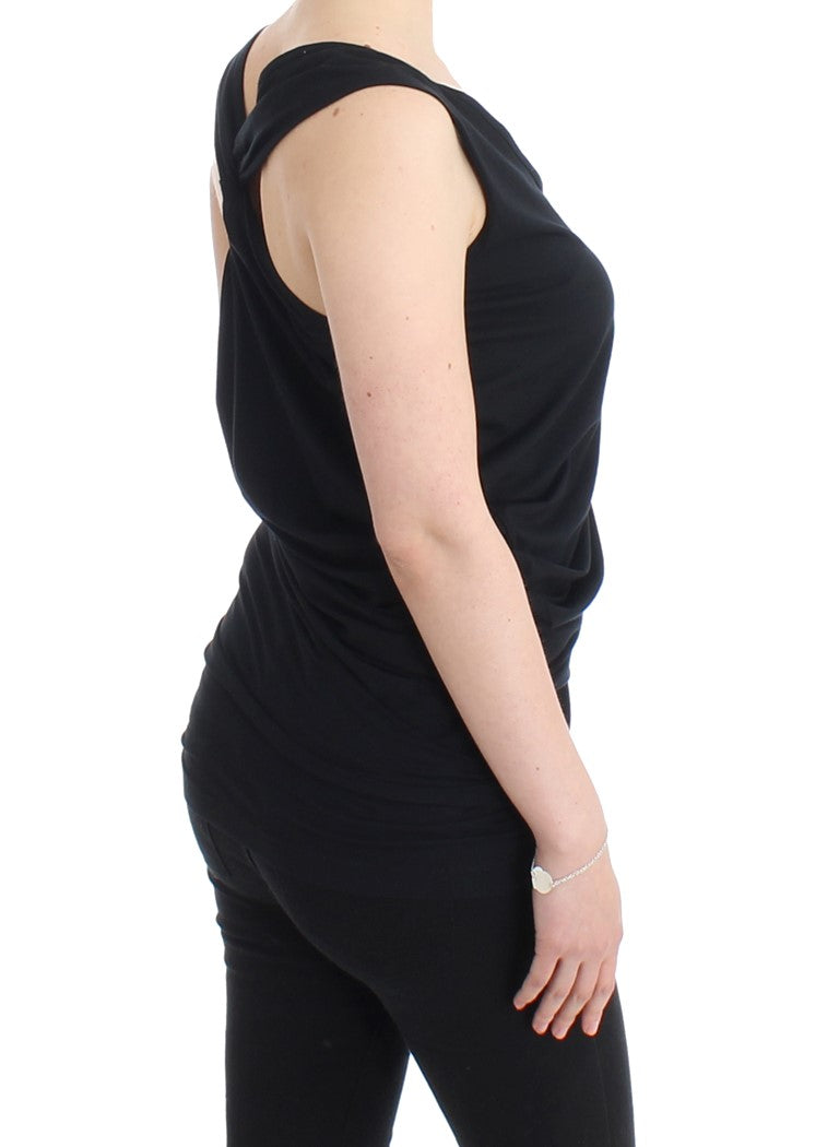 Schwarzes Baumwolltank-Top