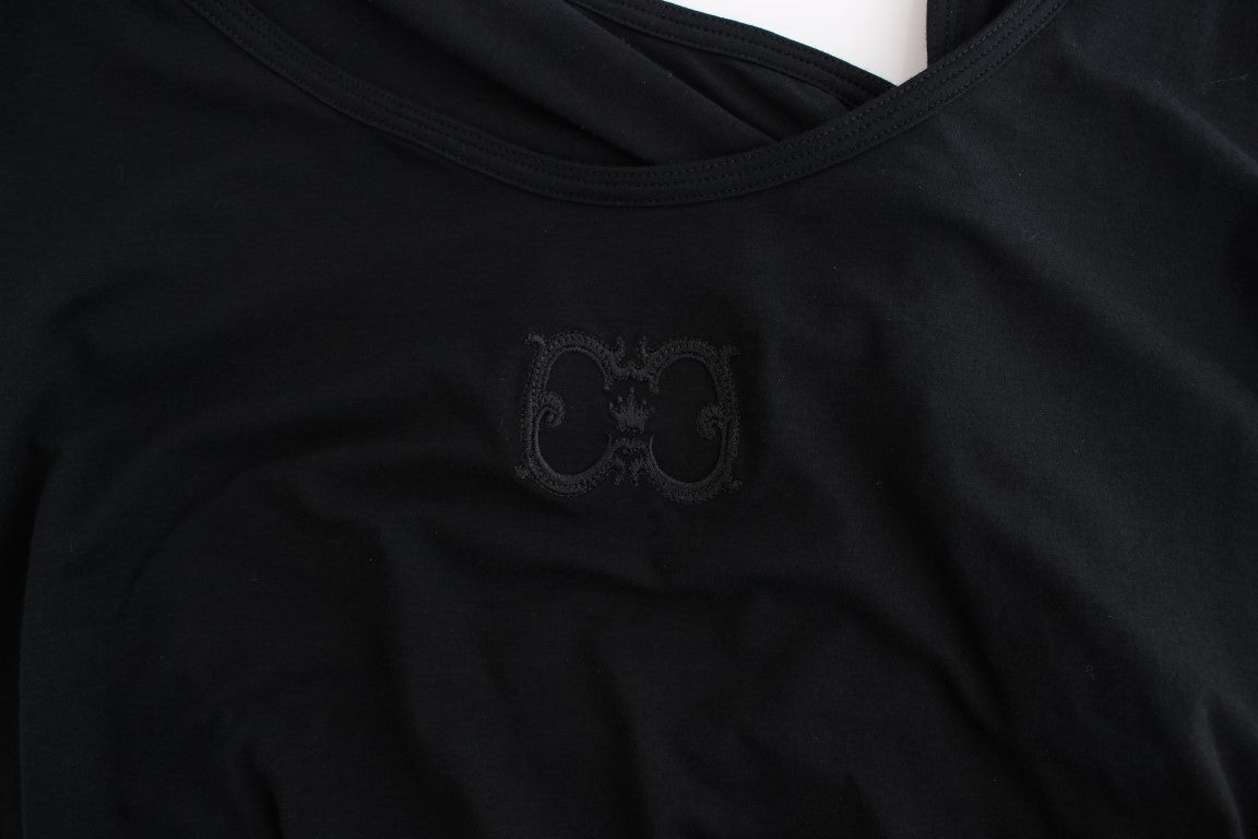 Schwarzes Baumwolltank-Top