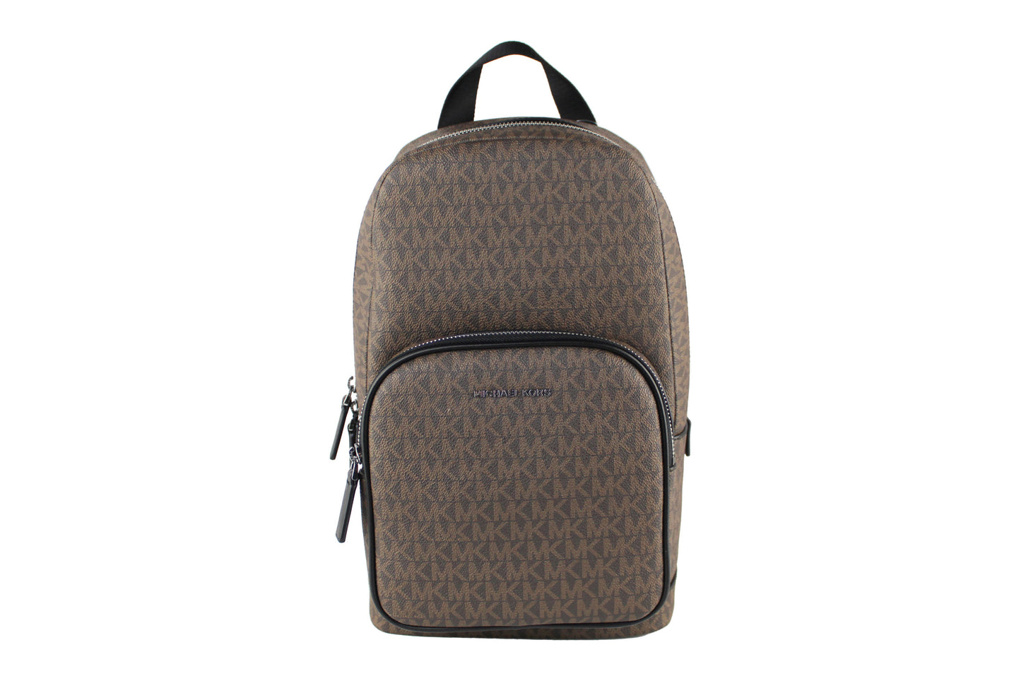 Cooper Medium Signature PVC Commuter Slingpack Crossbody Bag (Brown Signature)