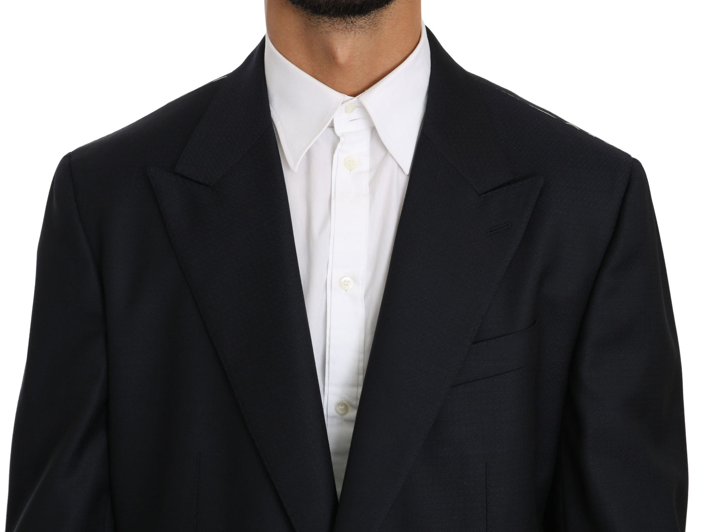 Blauer Anzug aus Wolle Slim Fit 2 Stück NAPOLI