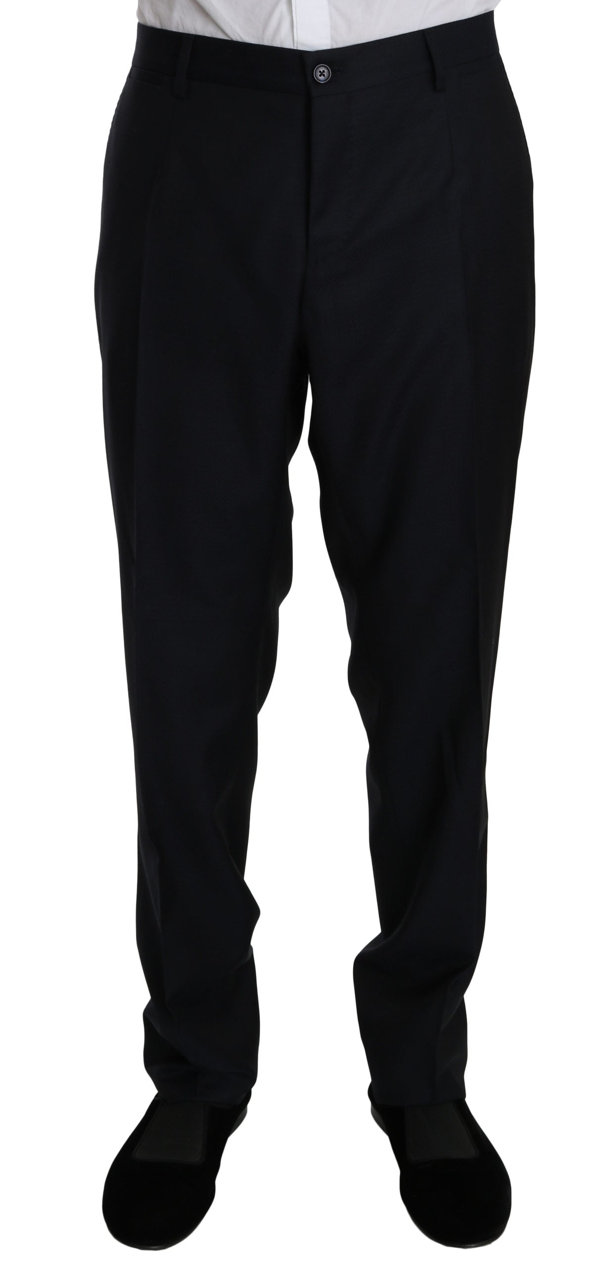 Blauer Anzug aus Wolle Slim Fit 2 Stück NAPOLI