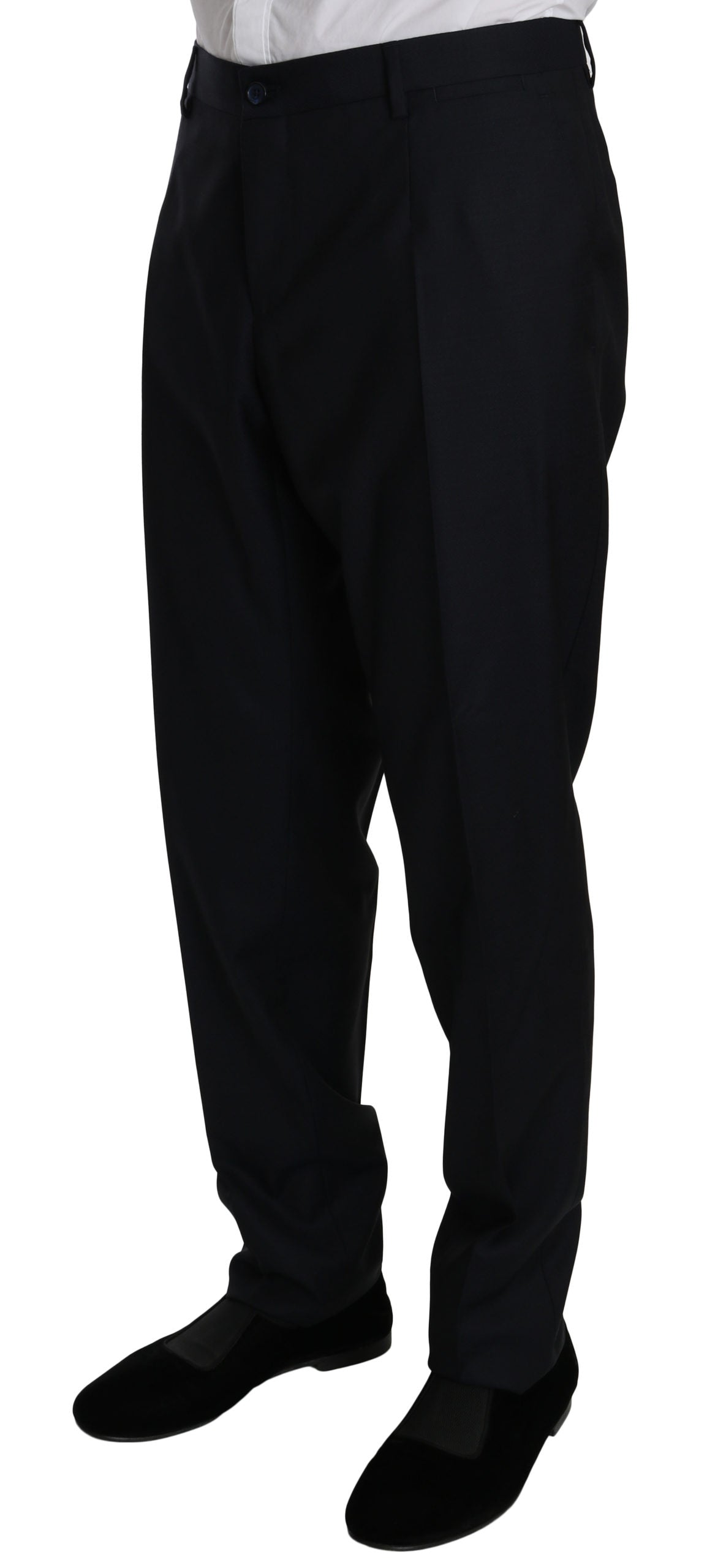 Blauer Anzug aus Wolle Slim Fit 2 Stück NAPOLI