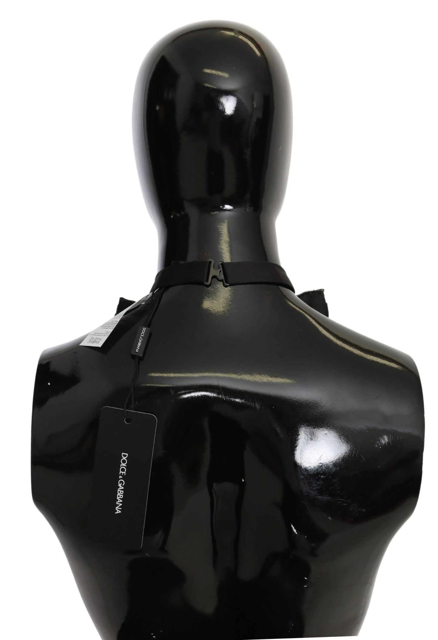 Silberne Kristall Perlen Pailletten 100% Seide Laufsteg Halskette Bowtie