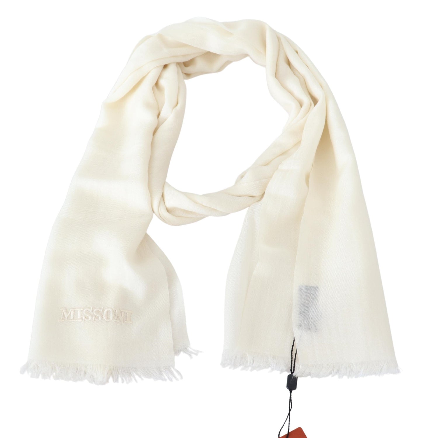 Weißer Kaschmir-Unisex-Halswärmer-Schal