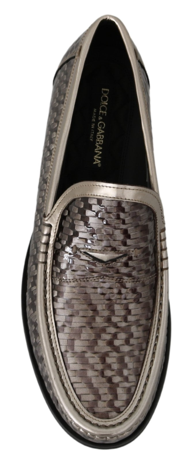 Braun Leder gewebt Hausschuhe Mokassins Schuhe