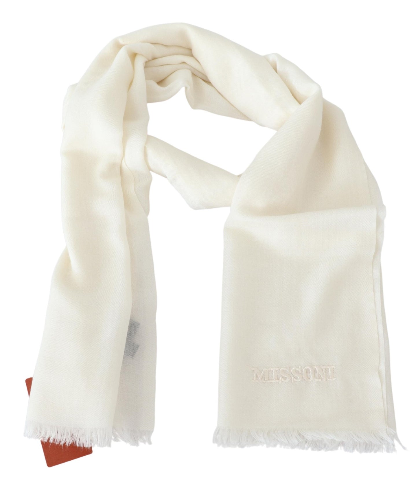 Weißer Kaschmir-Unisex-Halswärmer-Schal