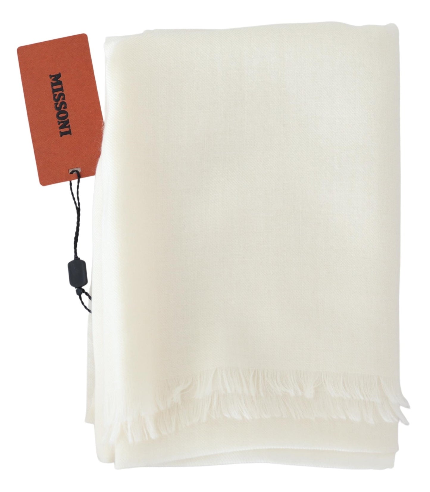 Weißer Kaschmir-Unisex-Halswärmer-Schal