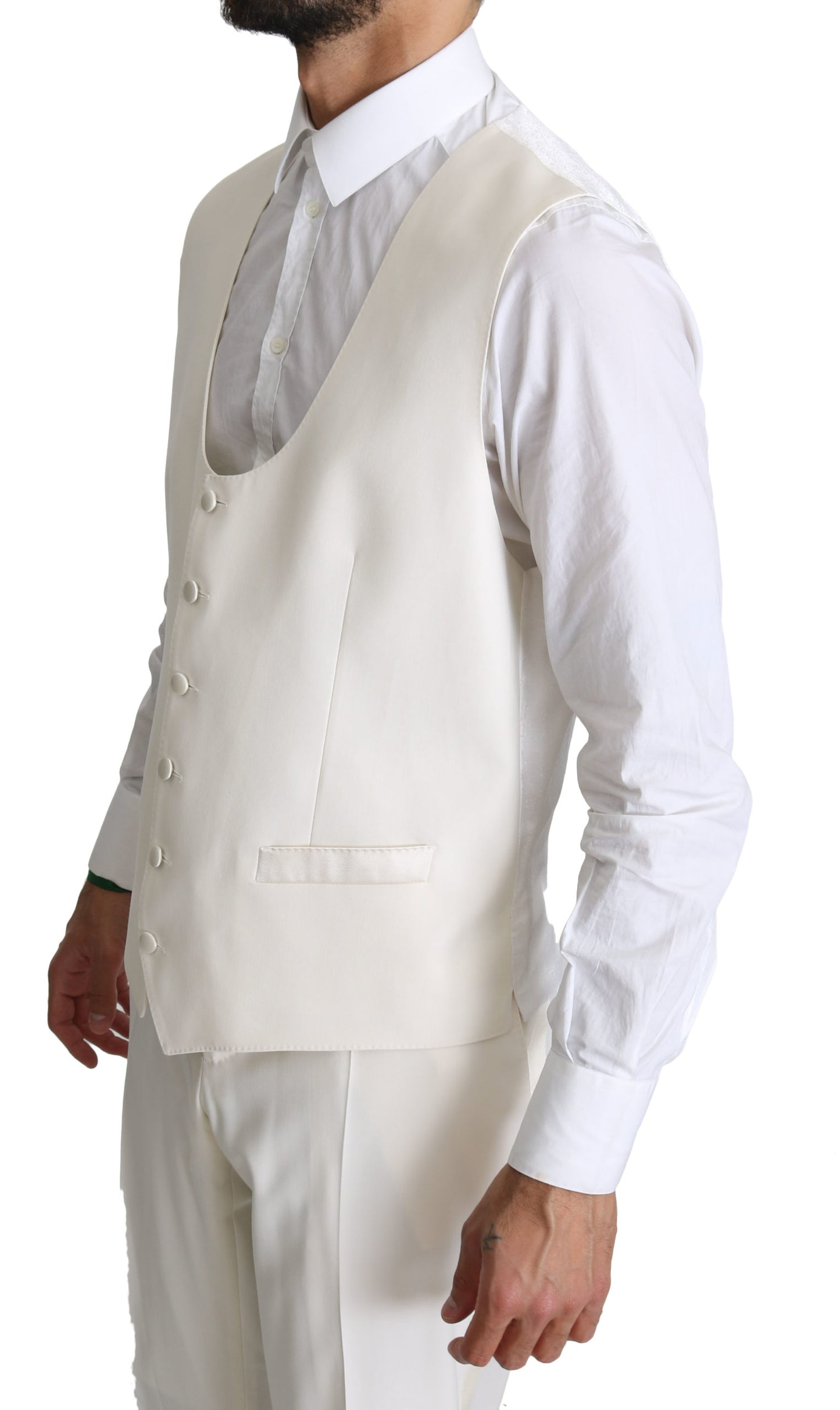 Weißer doppelreihiger 3-teiliger MARTINI Anzug