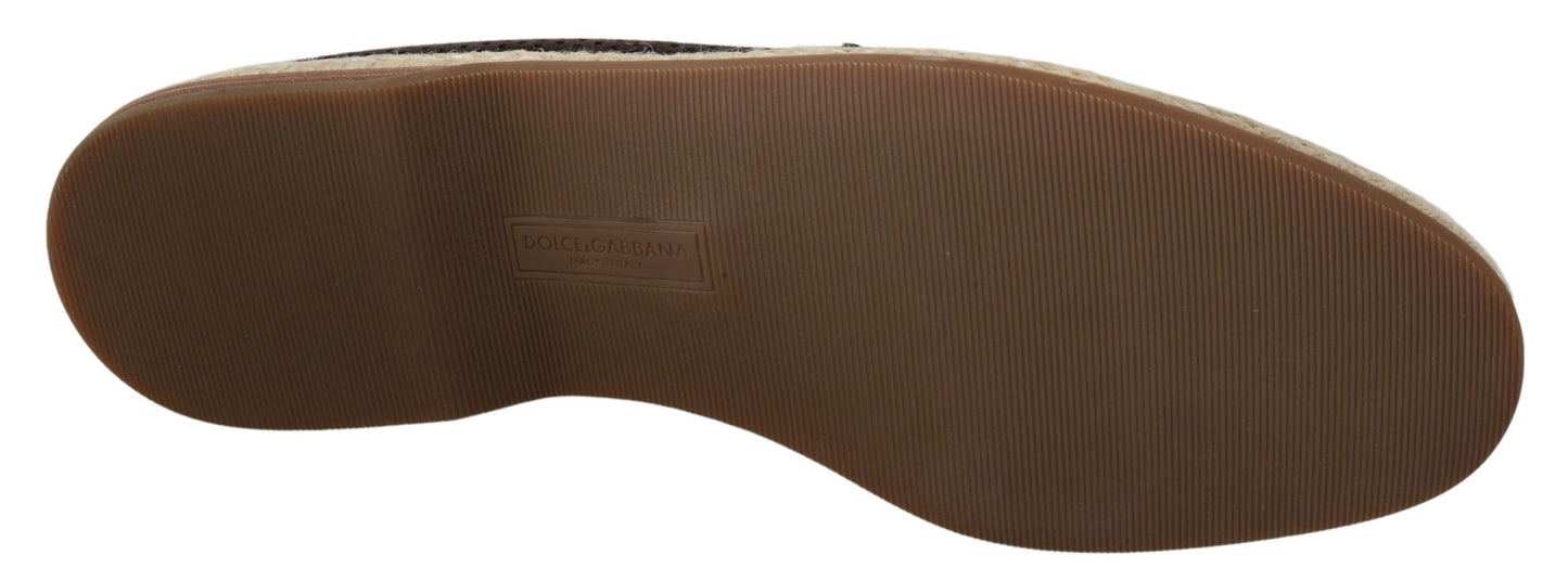 Braunes Leder Perforierte Herren Loafers Schuhe