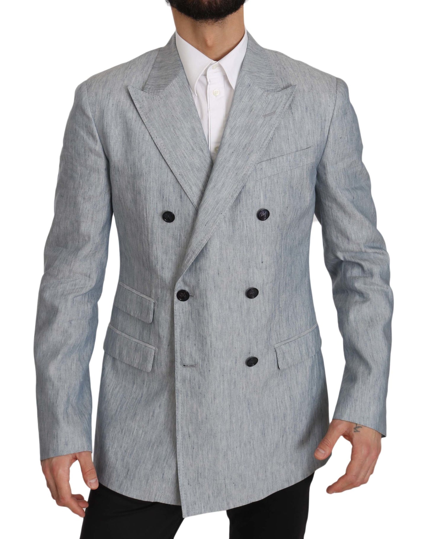 Blaue Flachsjacke NAPOLI Mantel Blazer