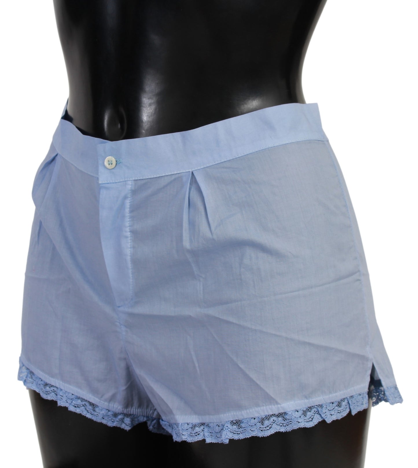 Blaue Spitze Baumwolle Shorts Unterwäsche