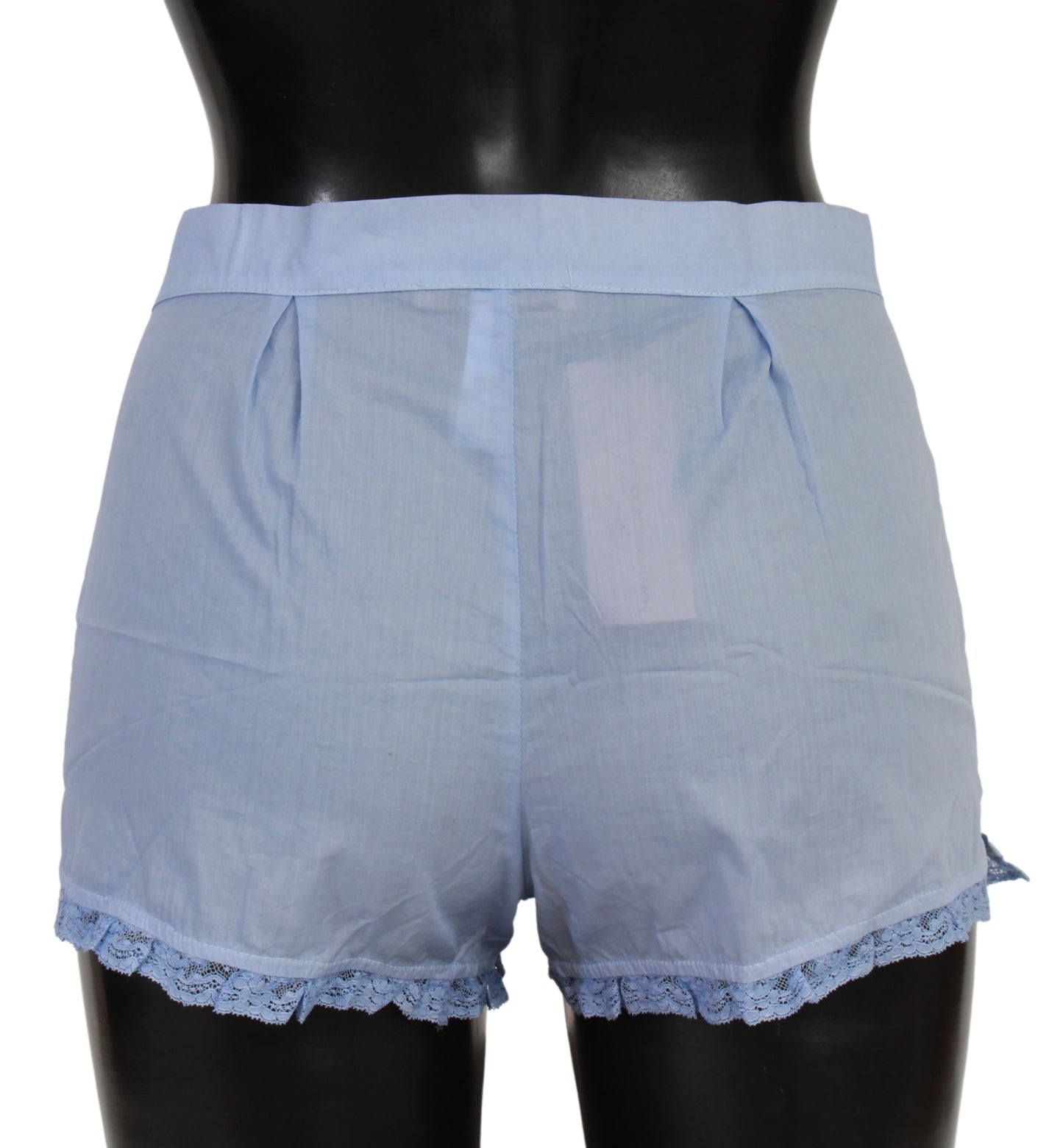 Blaue Spitze Baumwolle Shorts Unterwäsche