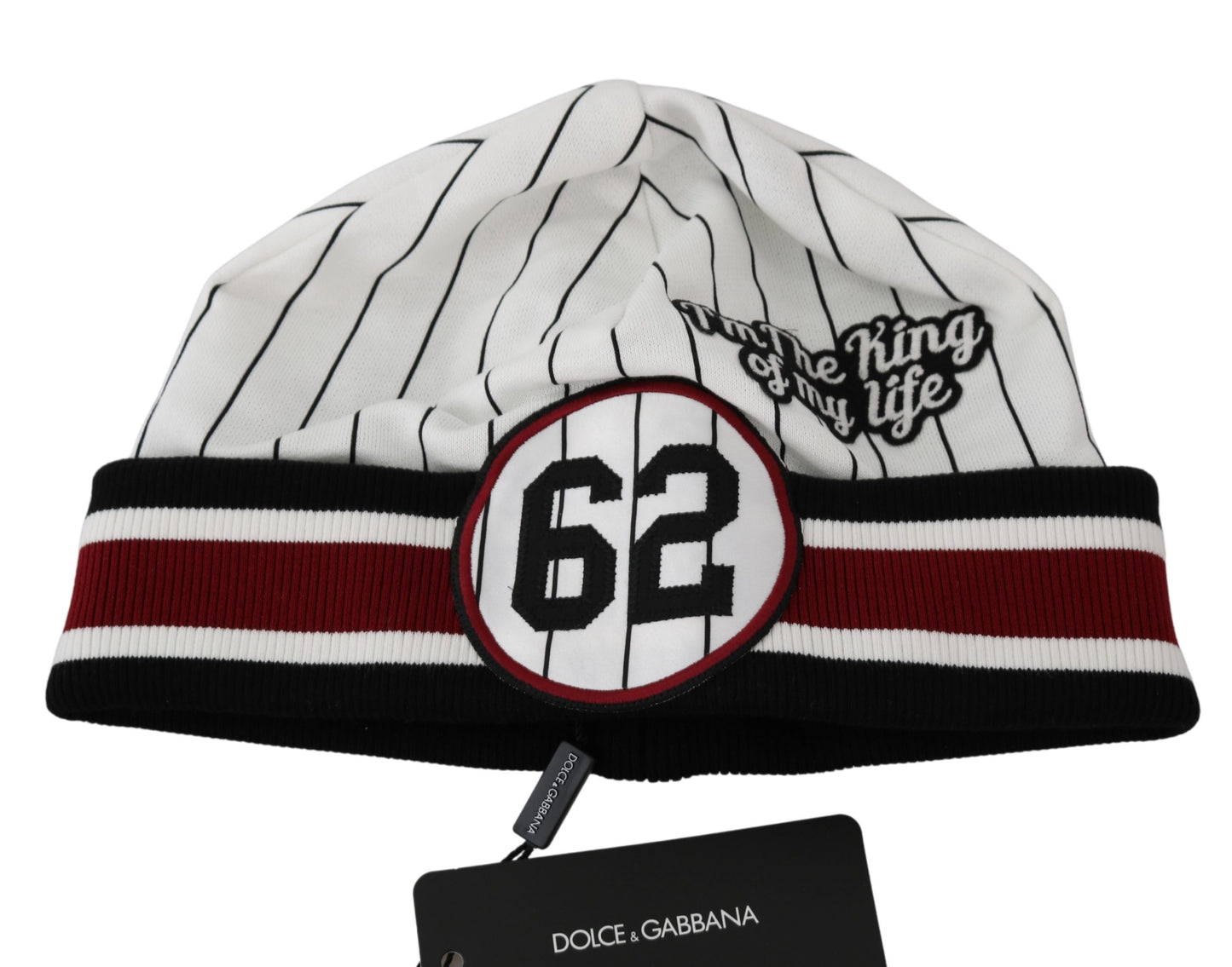 Weißer I'm The King of My Life Beanie Baumwollmütze