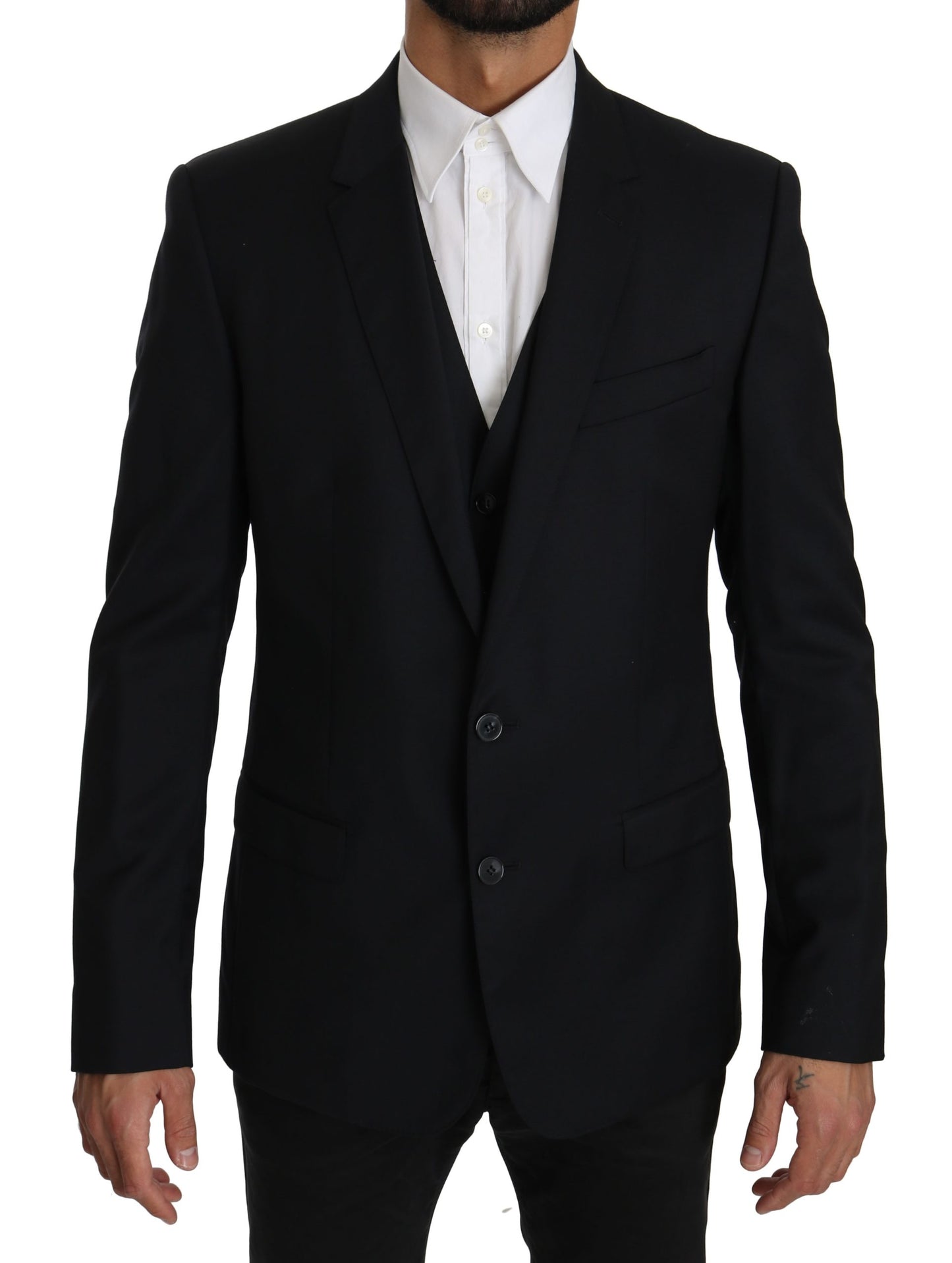 Blaue zweiteilige Weste Jacke MARTINI Blazer