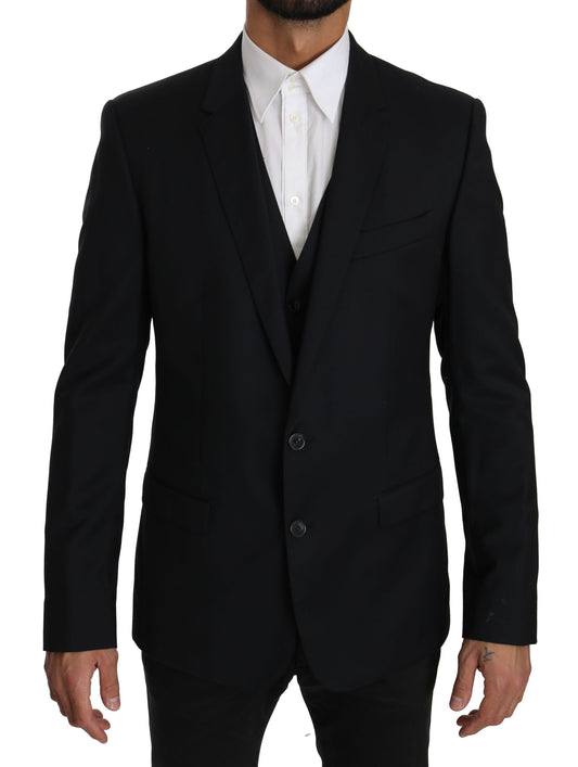 Blaue zweiteilige Weste Jacke MARTINI Blazer