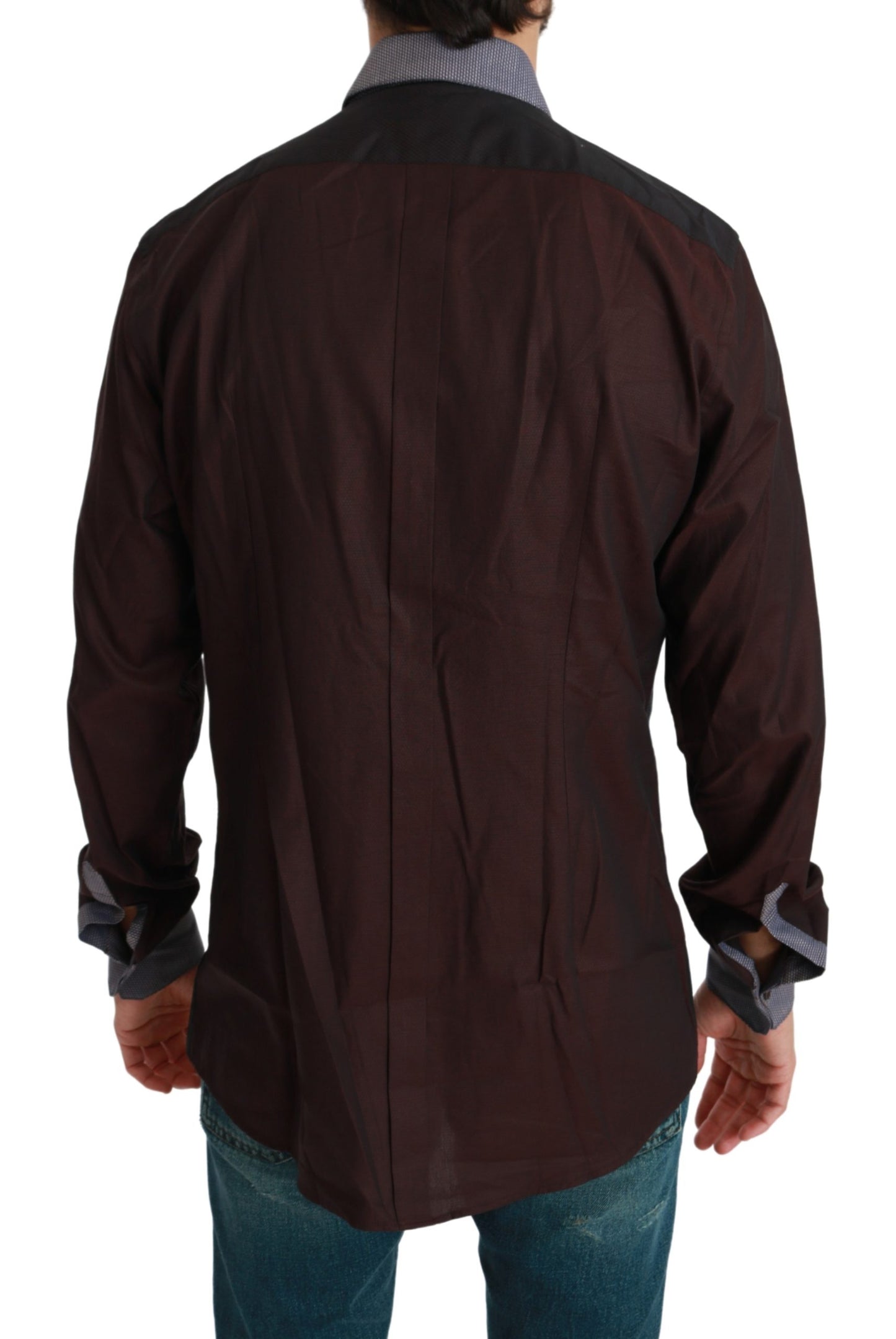 Bordeaux GOLD DG Kleid Baumwollhemd