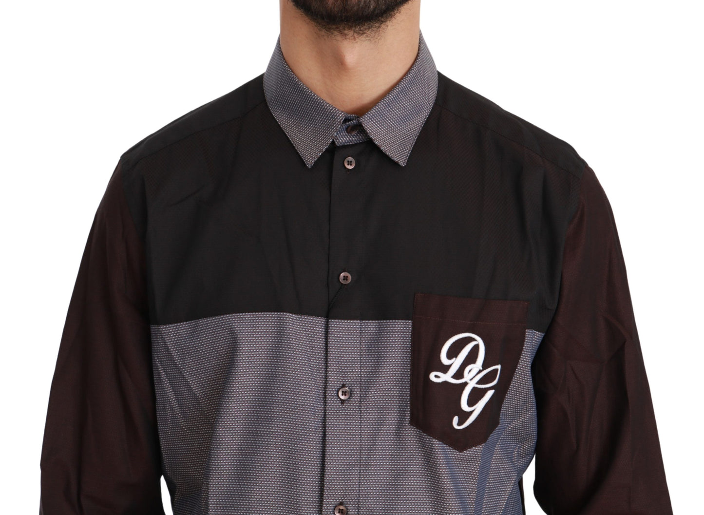 Bordeaux GOLD DG Kleid Baumwollhemd