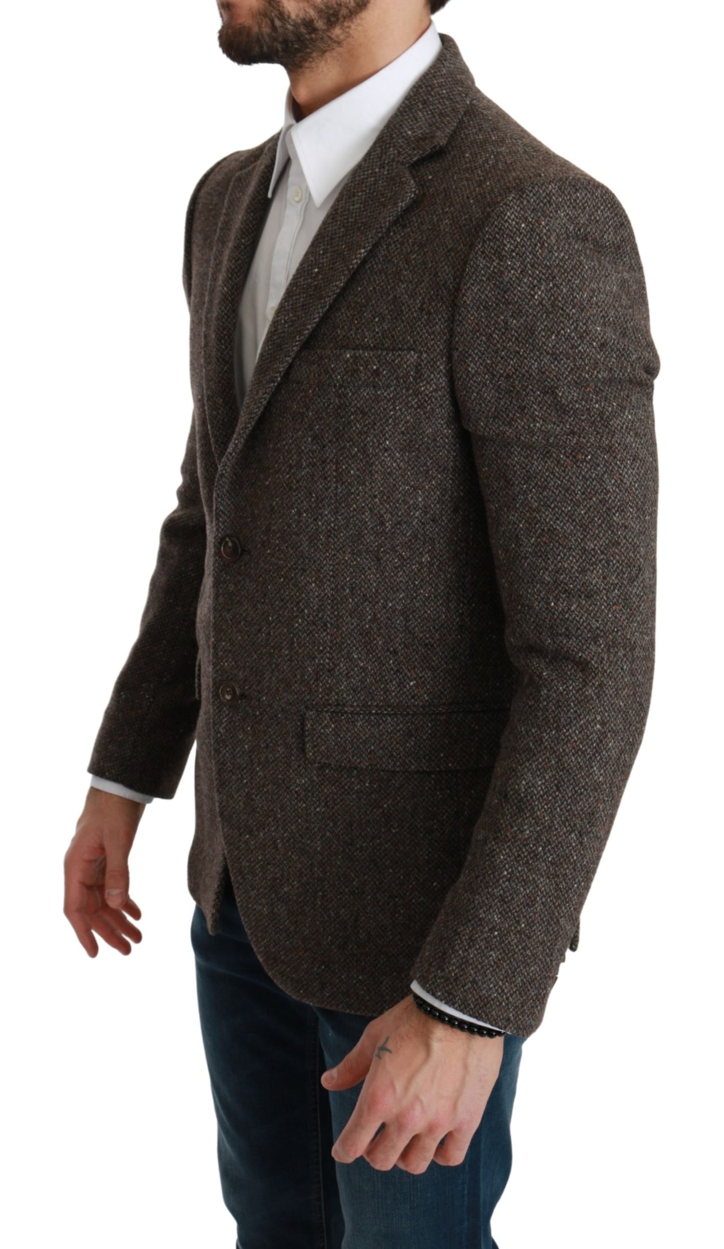Braune Jacke Formeller Mantel Wollblazer